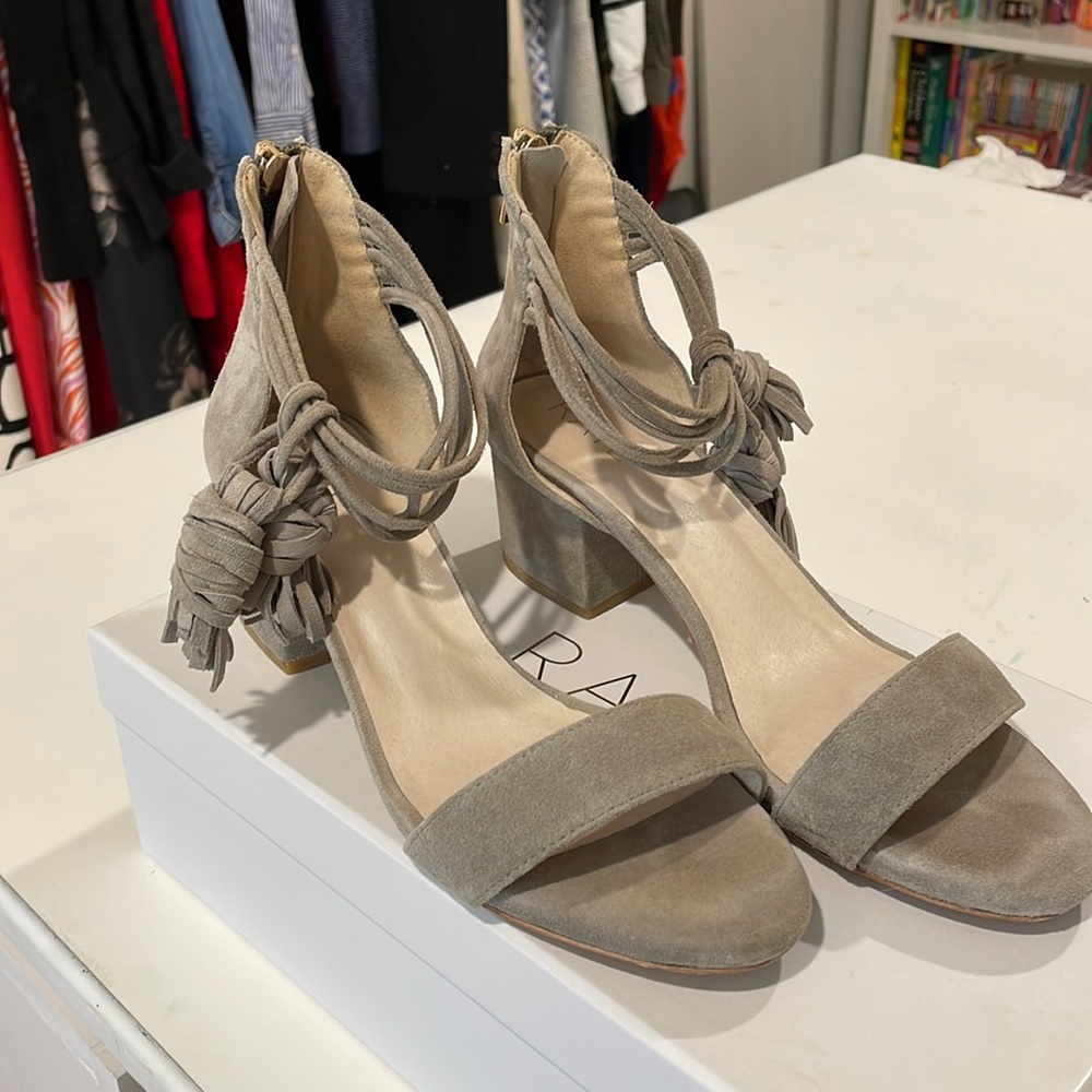 Raye suede sandals, size 7.5